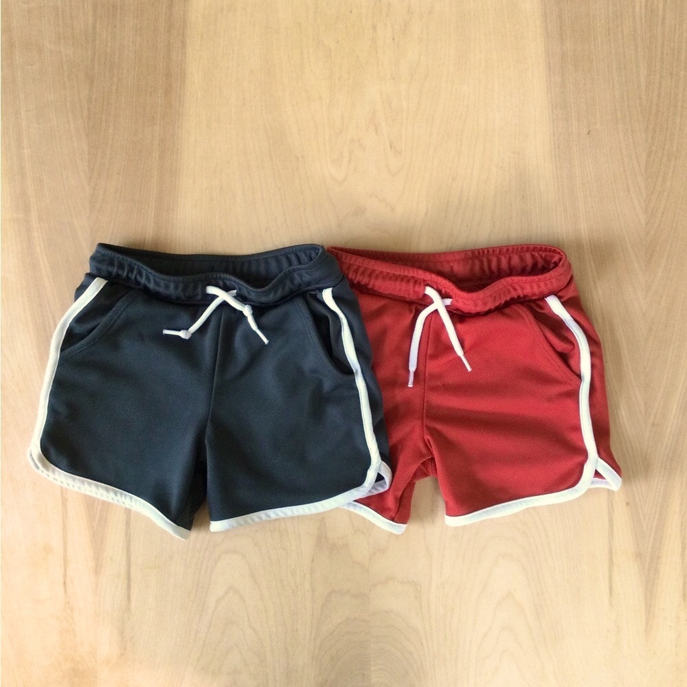Kids' Black and Red Shorts Set